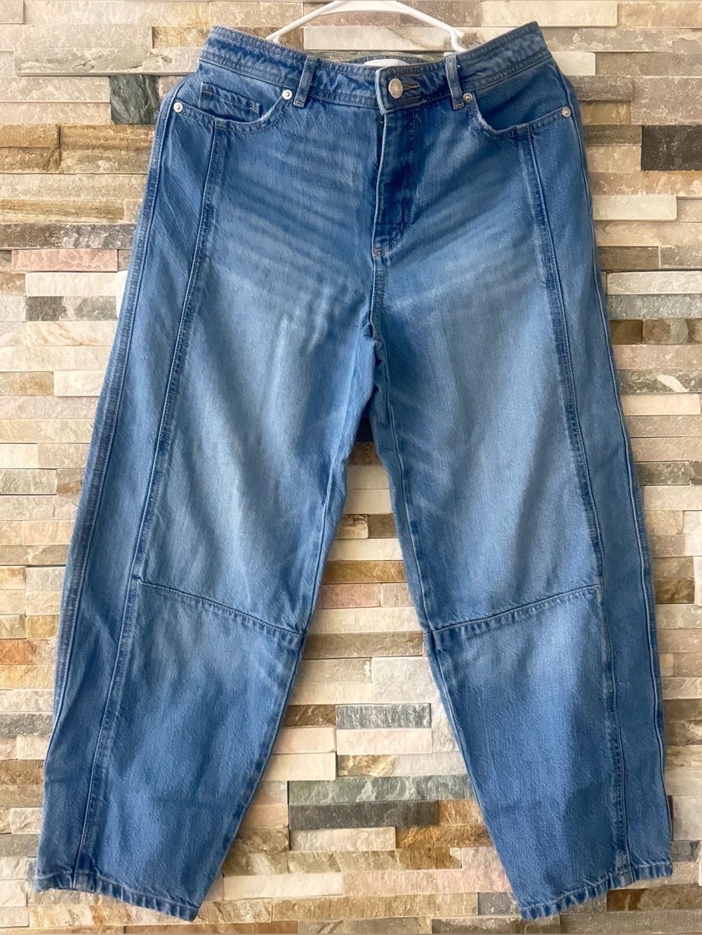 LOFT The Barrel Jeans Women’s 26/2 Light Wash Denim Barrel‎ Leg